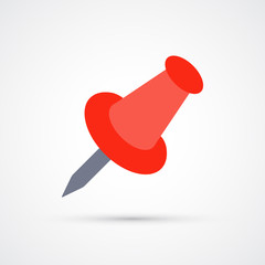 Office pin icon business trendy symbol. Vector trendy colored illustration