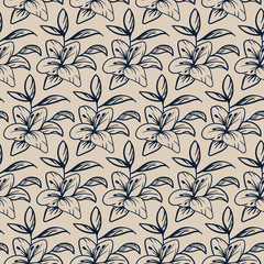 Fototapeta premium seamless floral pattern
