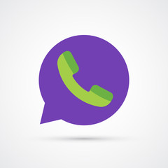 trendy social symbol. Vector trendy colored illustration