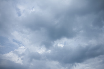 Heavy cloud over the sky before the rain