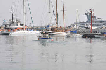 Fototapeta premium The beautiful Old Port Limassol in Cyprus
