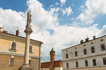 Tarnow.  Historic architecture of the city hall