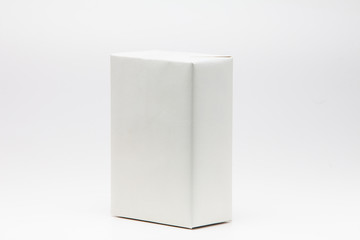  White paper gift box on isolated background