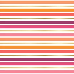 Wall murals Horizontal stripes Horizontal Stripes Seamless Pattern - Simple bold horizontal stripes repeating pattern design