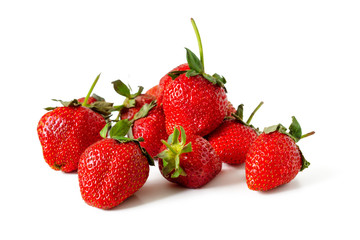 Several strawberry berries