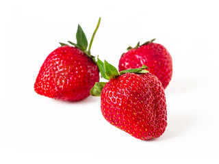 Strawberry on white background