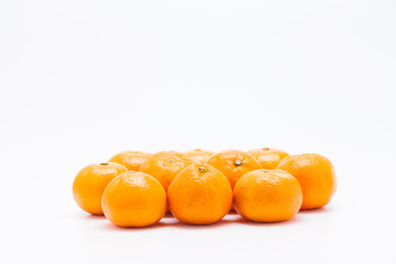 File of orange Mandarin tangerine