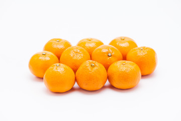 File of orange Mandarin tangerine