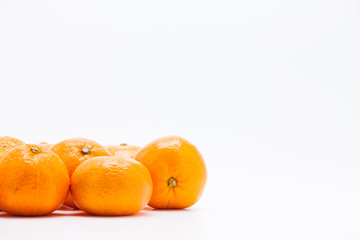 File of orange Mandarin tangerine