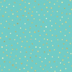Gold Confetti Seamless Pattern - Festive gold confetti repeating pattern design
