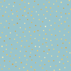 Gold Confetti Seamless Pattern - Festive gold confetti repeating pattern design