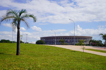 Fototapeta na wymiar A view of Brasilia Football Stadium in Brasilia, Brazil