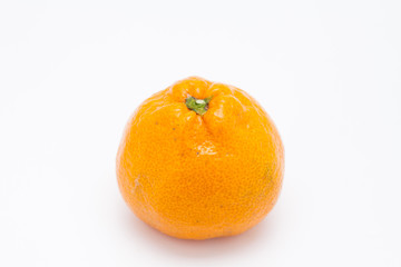 Mandarin orange isolated white background