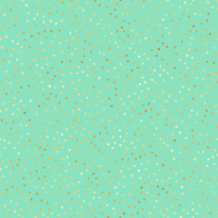 Mint and Gold Confetti Seamless Pattern - Cute mint and gold confetti repeating pattern design
