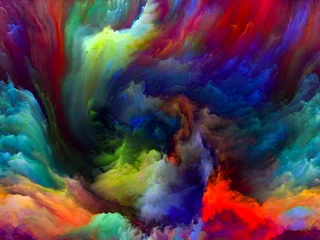 Foto op Plexiglas Mix van kleuren Herinneringen aan Color Motion
