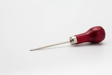 Red Awl isolated on white background