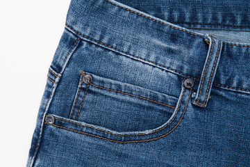  Front view blue jeans background