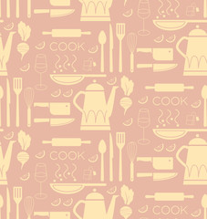 Home kitchen seamless geometric pattern
