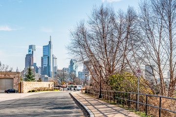 Philadelphia, Pennsylvania, USA - December, 2018 - Philadelphia downtown skyline.