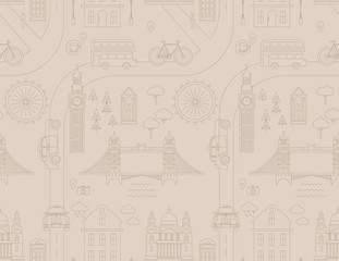 London pattern seamless geometric design