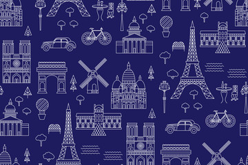 Paris pattern seamless geometric design