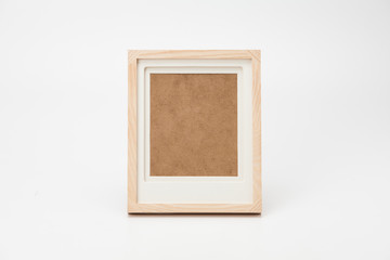 Blank photo frame isolated
