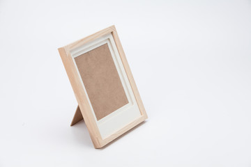 Blank photo frame isolated