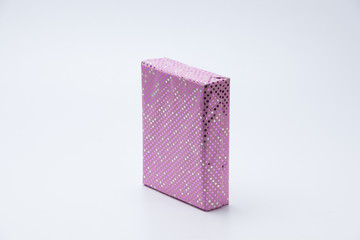 Pink Gift box on white background
