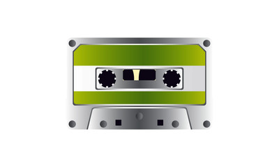 Fototapeta premium RETRO_TAPE_White_Green