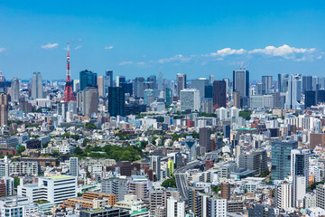 (東京都-都市風景)高層ビルラウンジから望む芝方面の風景５