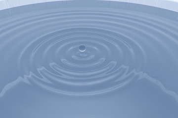 Fototapeta na wymiar Transparent wave liquid ripples by fluid simulation, 3d rendering