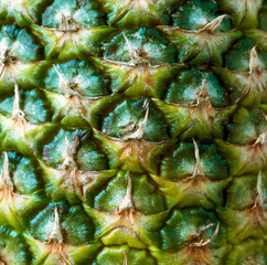 Close-up pineapple texture