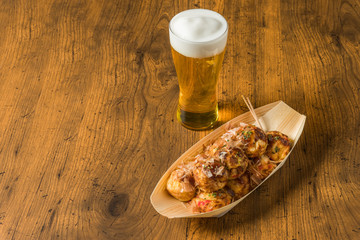 たこ焼き　octopus dough balls Takoyaki japanese food