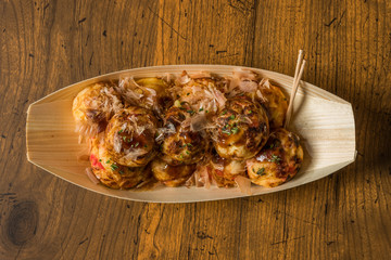 たこ焼き　octopus dough balls Takoyaki japanese food