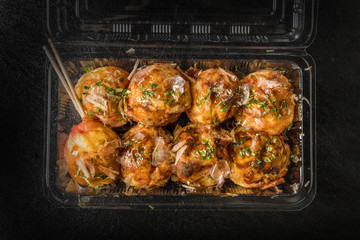 たこ焼き　octopus dough balls Takoyaki japanese food