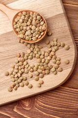 Dry lentils.