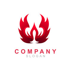 W logo with a variety of wings and simple appearance, the logo is ready for use