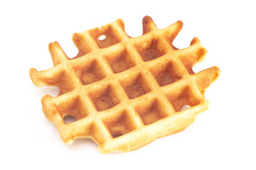 Belgian Waffles Isolated on a White Background