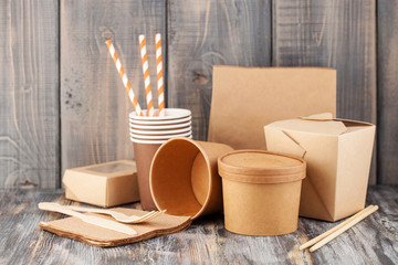 Craft paper tableware