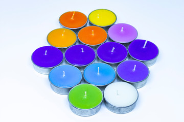 Aromatic candles at Ratchaburi , Thailand. They are made with bees wax.