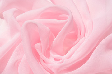 Obraz premium Texture chiffon fabric pink color for backgrounds
