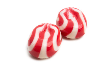 Fototapeta na wymiar milky strawberry candy isolated