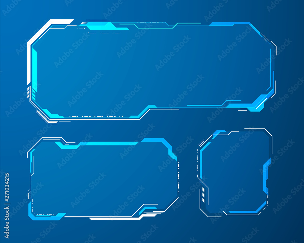 Poster futuristic user menu interface. vector illustration eps10