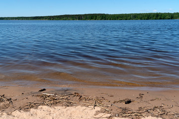 Река Волга у Конаково.