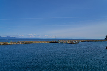 Fototapeta na wymiar 新潟県　粟島漁港