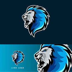 Lion esport gaming mascot logo template