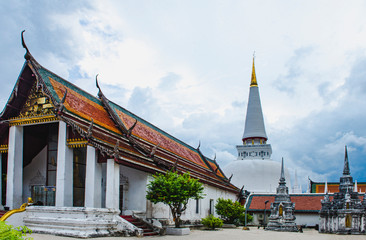 Mahathat pagoda : Wat phra mahathat woramahawihan Nakhonsithammarat , Thailand.