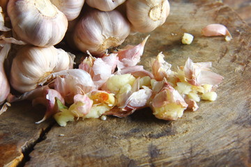 Spicy cooking ingredient garlic for food