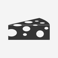 Cheese icon. New trendy style graphic design cheese icon.