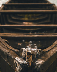 Old boat made of wood